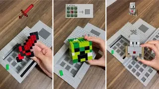 Crafting Minecraft Impossible items BUT Lego!