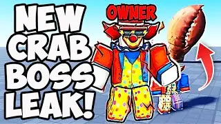 ⭐THE STRONGEST BATTLEGROUNDS NEW CRAB BOSS BATTLE UPDATE | TSB LEAKS⭐