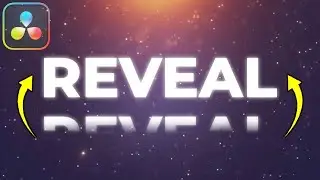 How to Make TEXT REVEAL Animation in Davinci Resolve Tutorial