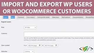 How to Import and Export WordPress Users or WooCommerce Customers