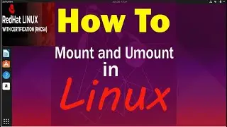 mount and unmount in linux 