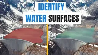 Identify water surfaces with a Drone