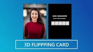 CSS 3D Flipping Card Hover Effect || CSS 3D Effect || HTML And CSS Tutorials