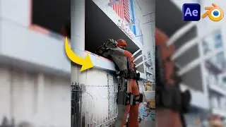Your First VFX using After effects and Blender - Deadpool VFX