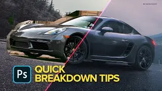 Car Image Composition - Quick Breakdown Tips Photoshop !