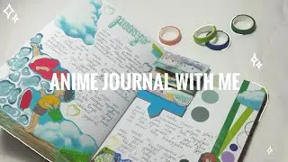 Anime journal with me |  Мой аниме журнал #7 | Рыбка Поньо на утесе #didido