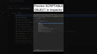 Preview Scriptable Object in Inspector in Unity