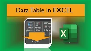 Data Table in Microsoft Excel|How to use Data table in what if analysis #datatable #whatifanalysis