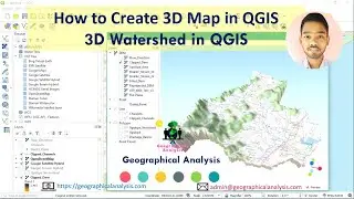 How to Create QGIS 3D Map | 3D Watershed in QGIS | 3D Model Using QGIS | qgis2threejs