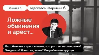 Вас ложно обвинили и посадили за решетку? Что делать? И чего не делать ни в коем случае?
