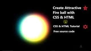 CSS Energy Ball Animation Effects - Html CSS animation fireball