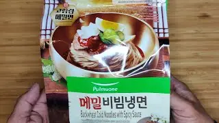 Trying Pulmuone Korea Style Buckwheat Cold Noodles