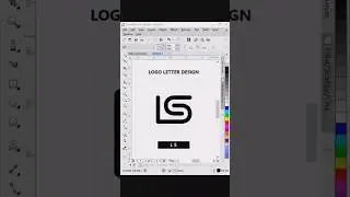 LS Logo Letter Design in CorelDraw 