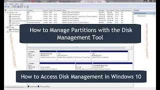 How to Access Disk Management in Windows 10 | How to Manage Partitions with the Disk Management Tool