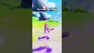 Genshin Impact Normal Yae Miko Vs Lore Accurate Yae Miko #genshinimpact