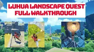 Luhua Landscape Quest Full Guide | Vermeer Paint Brushes and Paint | Strange Rock | Genshin Impact