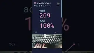 Discord mod practice at 269WPM