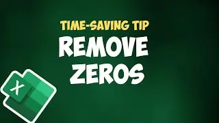 How to Remove the Zeros in Excel 
