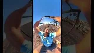 beautiful beach backflip POV 🌅