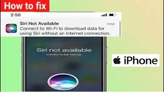 Siri Not Available Connect to Wi Fi to download data for using Siri without an Internet Connection