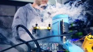 My first time Overclocking on Liquid Nitrogen - NEW WORLD RECORD!