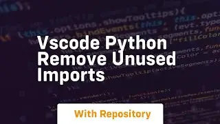 vscode python remove unused imports