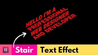 [STAIR EFFECT] Create an Animated Text Hover Effects in Elementor | Elementor Cool Effects