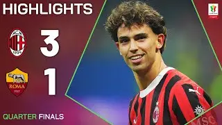 MILAN-ROMA 3-1 | HIGHLIGHTS | QUARTI DI FINALE | Coppa Italia Frecciarossa 2024/25