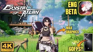 Crystal Of Atlan - New (ENG CBT) Gameplay Max Graphics 4K 60Fps Android Redmagic 8s Pro