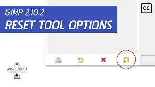 GIMP Tutorial - General #20 - How to reset tool options to default
