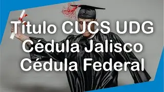 Trámite de título psicología CUCS UDG, cédula estatal Jalisco y cédula federal México.