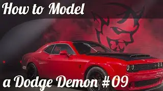 3D Car Modeling Tutorial pt.9 | Modeling a Dodge Demon