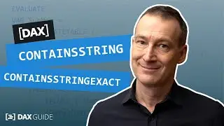 CONTAINSSTRING, CONTAINSSTRINGEXACT - DAX Guide