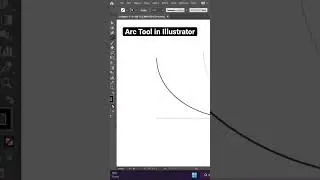 Arc Tool in Illustrator #shorts #ytshorts #adobeillustrator #illustratortutorial #tools