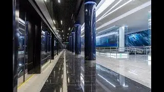 Метро Санкт-Петербурга | Перегон Приморская - Новокрестовская |Смотрим новую станцию Новокрестовскую