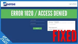 Error 1020 / Access denied / Tech tips