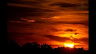 Spectacular sunset at the club astronomical base on August 14, 2021