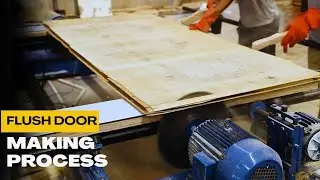 Flush Door Making Process | How Door is Made Inside The Factory | Wooden Door Making