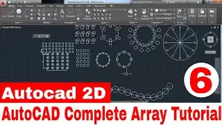 Autodesk Autocad tutorial | How to use Array command in autocad ? |Array command in autocad tutorial