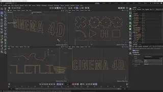 Cinema 4D Videocourse - 04 - Drawing 2D Shapes and Splines, Vector Graphics, Parametric Modelling