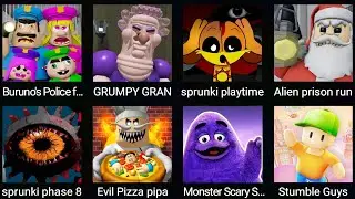 ROBLOX,GRUMPY GRAN,GRIMA MONSTER SUVIVAL,SPRUNKI PLAYTIME, ALIEN PRISON RUN,STUMBLE GUYS,SPRUNNKI