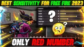 ONLY RED NUMBERS (2023) BEST SENSITIVITY FOR FREE FIRE😱🔥 || GARENA FREE FIRE