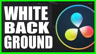 How to Add White Background - Davinci Resolve 16 Tutorial