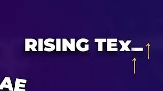 Rising Text Animation in Adobe After Effects 2023