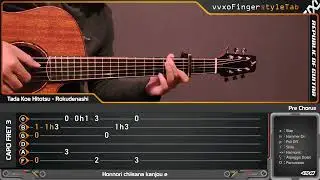 Rokudenashi - The Voice | Tada Koe Hitotsu - Fingerstyle Guitar Cover + TAB Tutorial