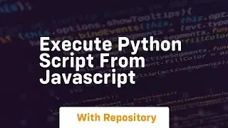 execute python script from javascript