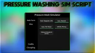OP BEST Pressure Washing Simulator Script - (ROBLOX)