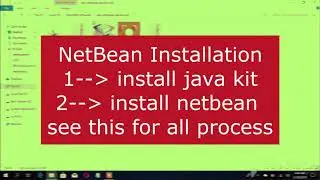 Java Net Bean Installations