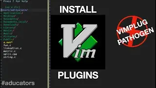 Installing VIM Plugins without a Plugin Manager (NO VIM PLUG NOR PATHOGEN)