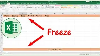 EXCEL how to freeze bottom row and top row at the same time